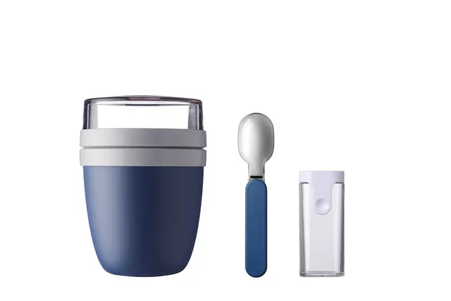 mepal-ellipse-set-panier-repas-yaourt-tanche-avec-cuill-re-pliante-compartiments image 1