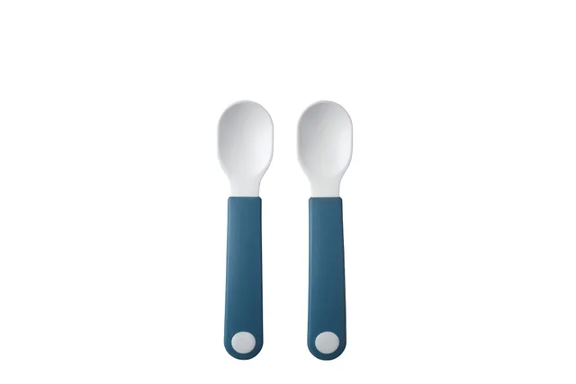 mepal-mio-set-de-2-cuill-res-d-apprentissage-pour-b-b-manche-court-antid-rapant- image 1