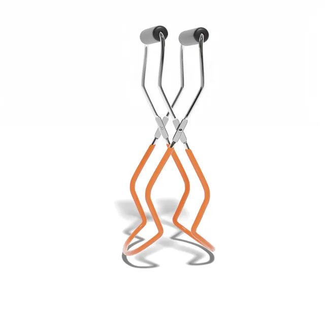 le-parfait-pince-confiture-en-acier-inoxydable-avec-prise-silicone-orange-les-es image 1