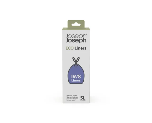 joseph-joseph-iw8-eco-lot-de-20-sacs-poubelle-cologiques-en-plastique-recycl-5-l image 1