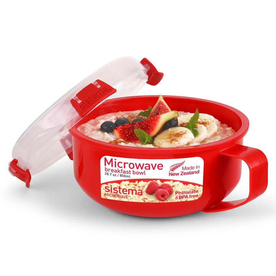 sistema-microwave-bol-petit-d-jeuner-klip-it-850-ml-rond-avec-couvercle-vent-vap image 1