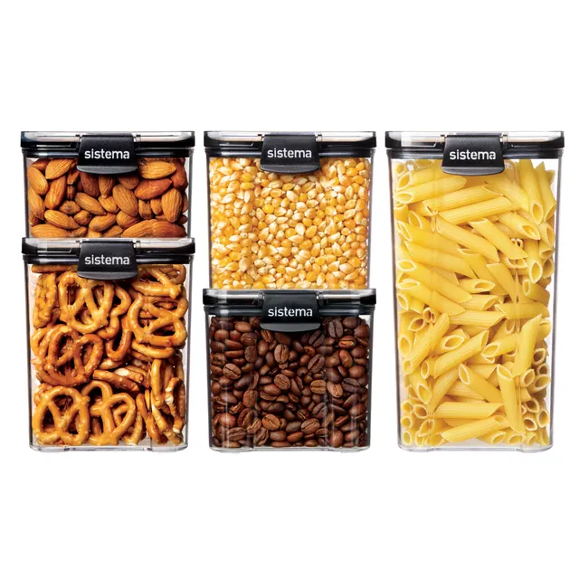 sistema-ultra-set-de-5-bo-tes-de-conservation-alimentaires-herm-tiques-carr-es-t image 1