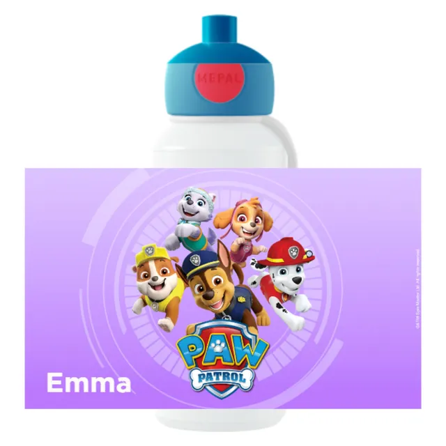 mepal-paw-patrol-gourde-pop-up-campus-400-ml-personnalis-e-avec-pr-nom-anti-fuit image 1