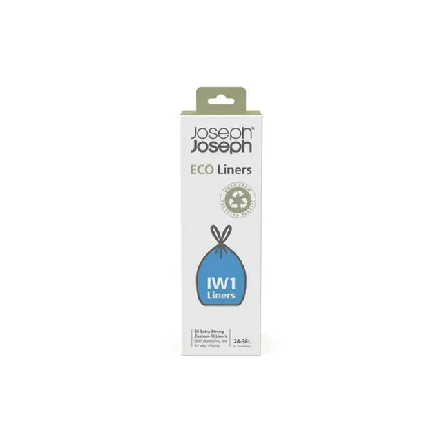 joseph-joseph-iw1-20-sacs-poubelle-cologiques-en-plastique-recycl-24-36-l-avec-f image 1