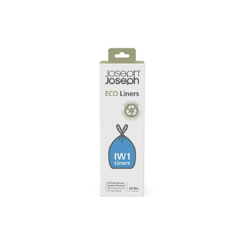 joseph-joseph-iw1-20-sacs-poubelle-cologiques-en-plastique-recycl-24-36-l-avec-f image 1
