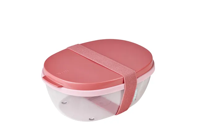 mepal-bo-te-salade-ellipse-bo-te-bento-1300-ml-600-ml-compartiments-avec-mini-bo image 1