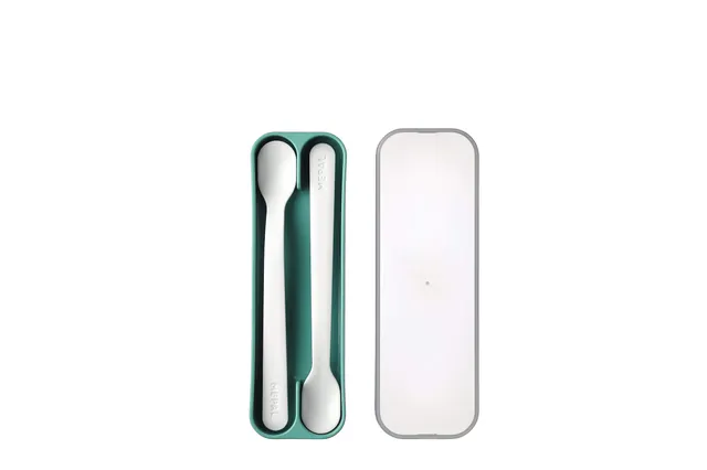mepal-mio-cuill-re-d-alimentation-b-b-long-manche-20-5-cm-sans-bpa-set-de-2-avec image 1