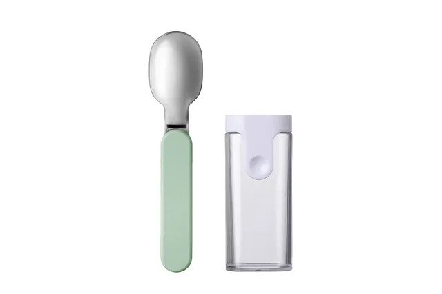 mepal-ellipse-cuill-re-pliante-de-voyage-en-acier-inoxydable-avec-tui-compatible image 1
