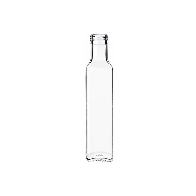 le-parfait-bouteille-marasca-carr-e-en-verre-blanc-transparent-pour-huile-d-oliv image 1