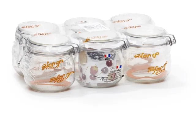 le-parfait-super-set-de-bocaux-en-verre-grav-s-avec-fermeture-m-canique-pour-con image 1