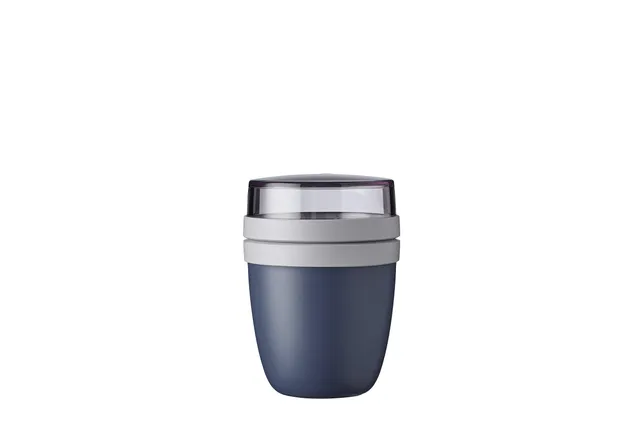 mepal-ellipse-mini-pot-d-jeuner-300-ml-bol-muesli-deux-compartiments-avec-couver image 1