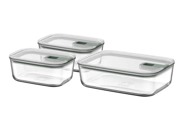 mepal-easyclip-nordic-sage-set-de-3-bo-tes-alimentaires-en-verre-2x700-ml-1500-m image 1
