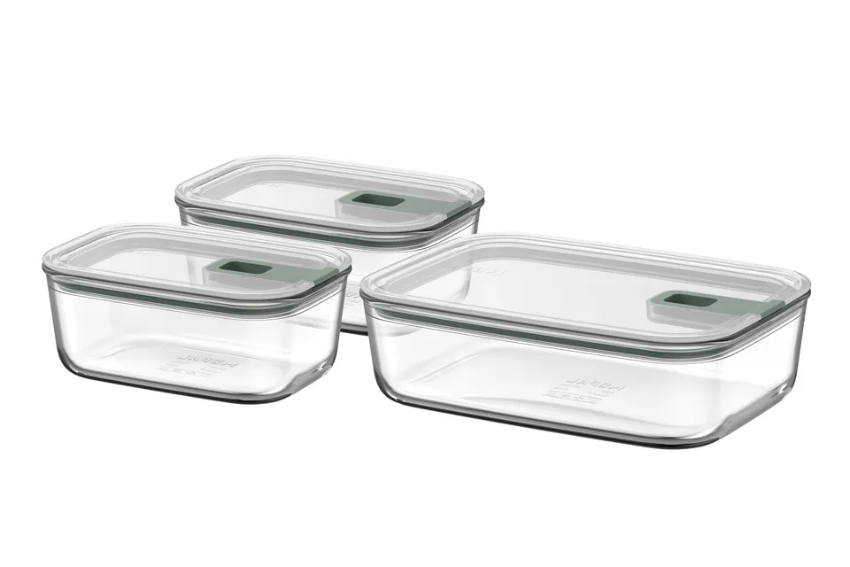 mepal-easyclip-nordic-sage-set-de-3-bo-tes-alimentaires-en-verre-2x700-ml-1500-m image 1