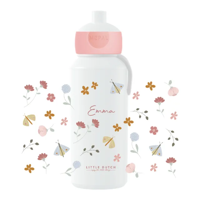 mepal-little-dutch-campus-bouteille-d-eau-pop-up-personnalis-e-avec-nom-pour-enf image 1