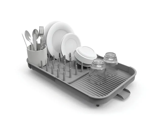joseph-joseph-duo-gouttoir-vaisselle-extensible-avec-pot-ustensiles-amovible-et- image 1