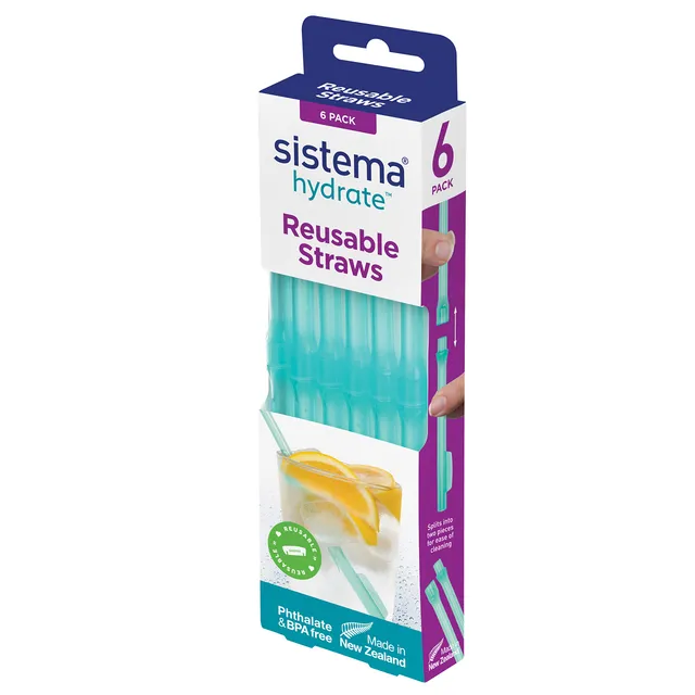 sistema-21411-lot-de-6-pailles-r-utilisables-en-polypropyl-ne-d-montables-sans-b image 1