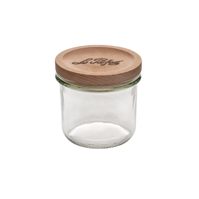 le-parfait-bocal-verre-dition-bois-couvercle-h-tre-naturel-joint-silicone-255-ml image 1