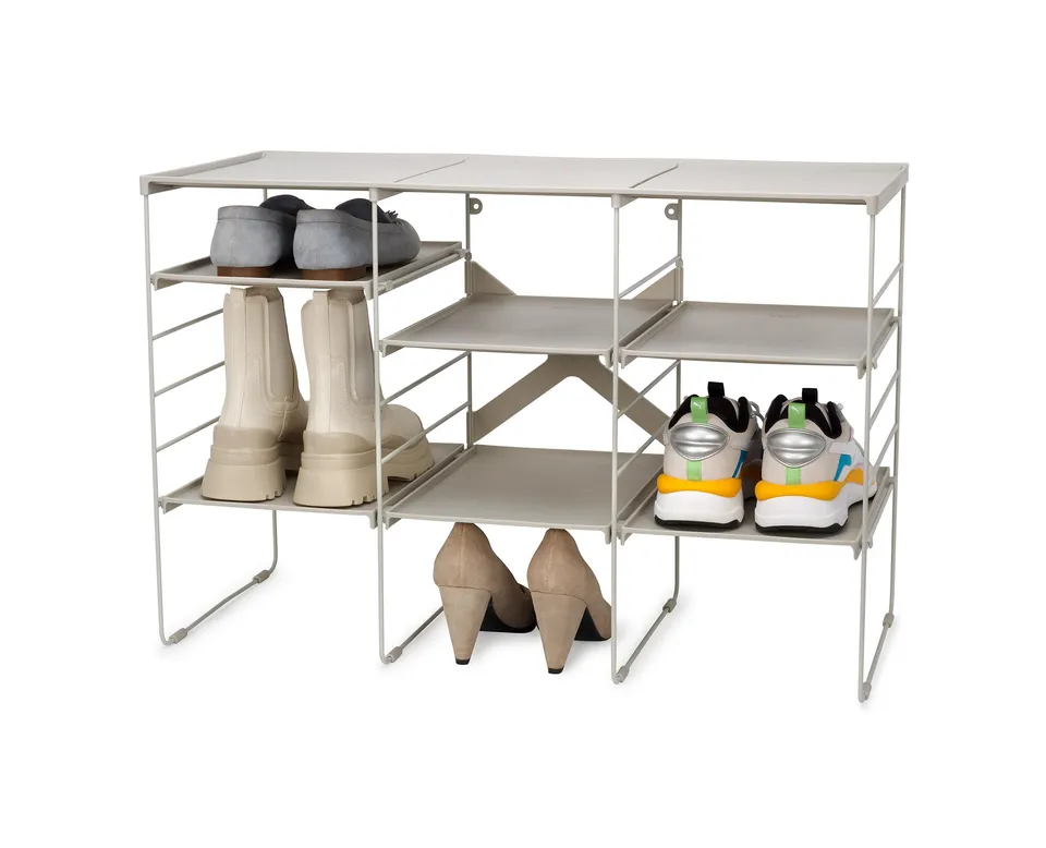 joseph-joseph-level-rangement-chaussures-12-paires-tag-res-empilables-et-r-glabl image 1