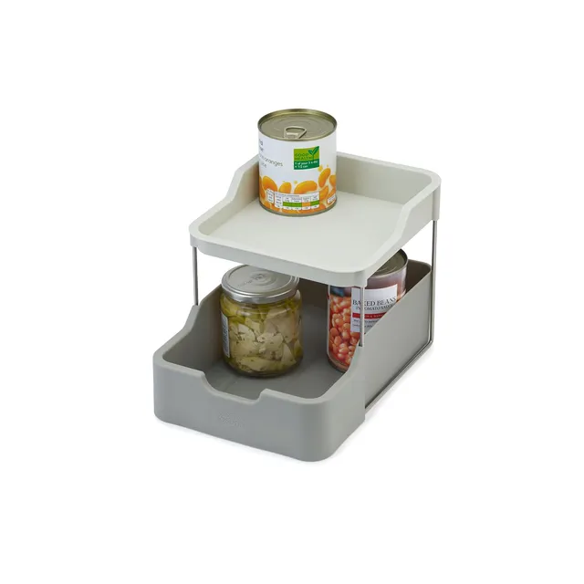 joseph-joseph-duo-organisateur-d-armoire-2-niveaux-avec-tiroir-cuisine-et-rangem image 1