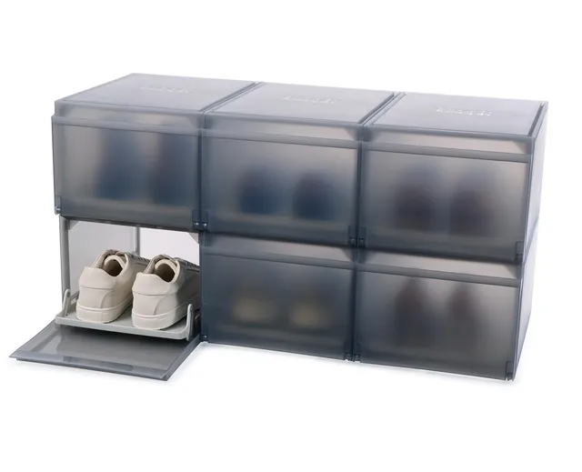 joseph-joseph-shoecase-lot-de-6-bo-tes-chaussures-empilables-ventil-es-avec-plat image 1