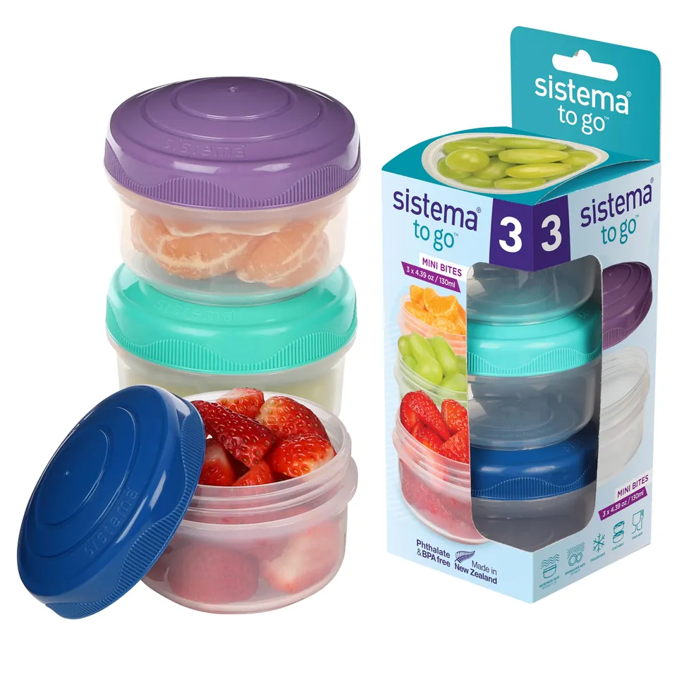 sistema-mini-bites-to-go-bo-tes-go-ter-130-ml-hermetiques-et-empilables-avec-cou image 1