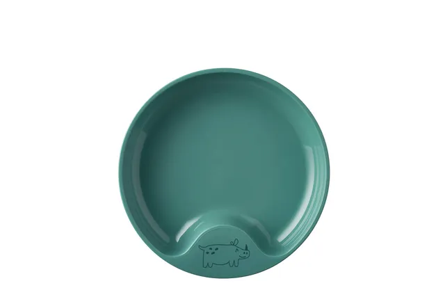 mepal-mio-assiette-d-apprentissage-inclin-e-antid-rapante-pour-b-b-deep-turquois image 1