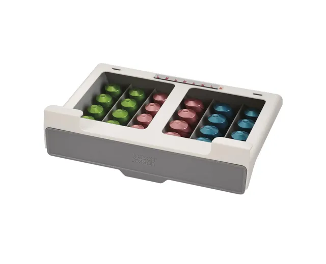 joseph-joseph-cupboardstore-tiroir-dosettes-sous-tag-re-30-capsules-nespresso-or image 1