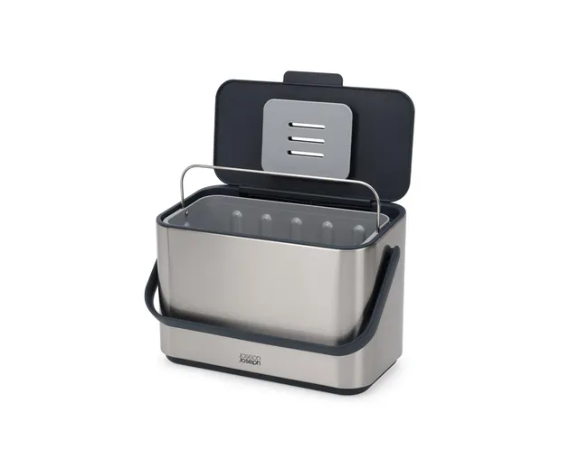joseph-joseph-collect-poubelle-compost-4-l-en-acier-inoxydable-avec-filtre-anti- image 1