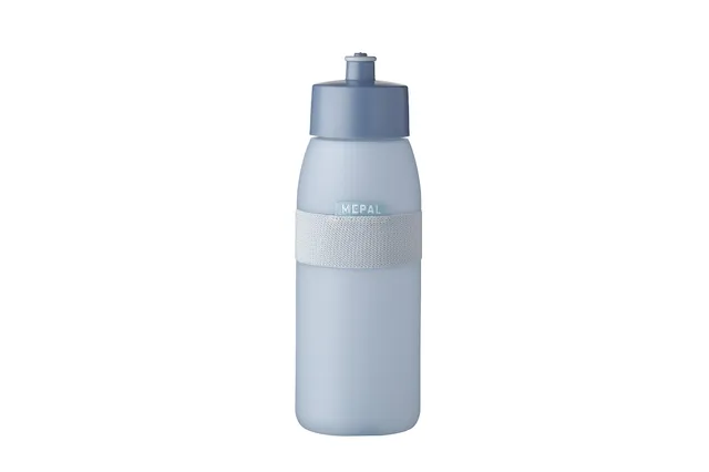 mepal-ellipse-bouteille-de-sport-500-ml-gourde-avec-bec-souple-et-bande-lastique image 1