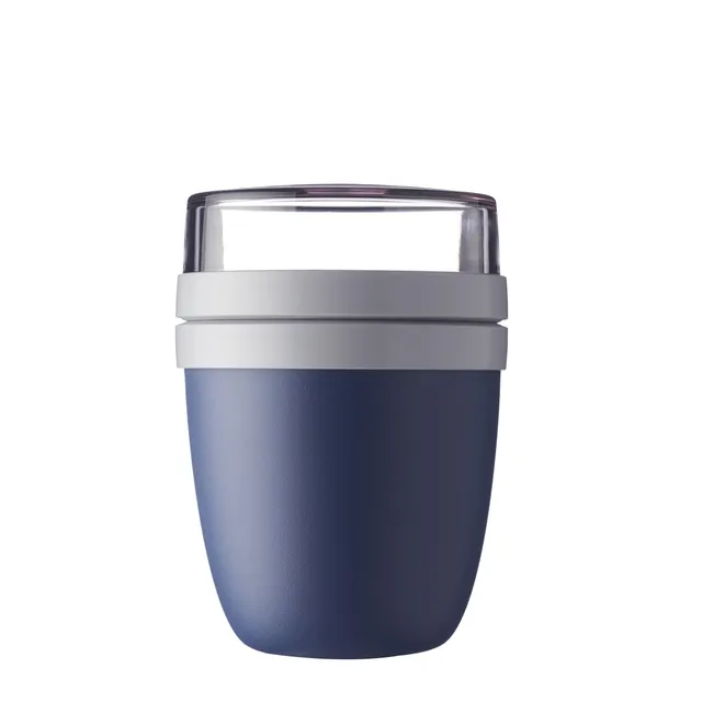 mepal-ellipse-pot-d-jeuner-2-compartiments-500-ml-200-ml-nordic-denim-couvercles image 1