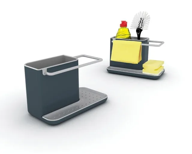 joseph-joseph-caddy-85022-organiseur-d-vier-avec-gouttoir-int-gr-support-ponge-e image 1