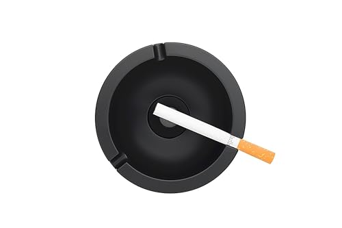mepal-cendrier-portatif-avec-couvercle-noir-m-lamine-lavable-au-lave-vaisselle-1 image 6