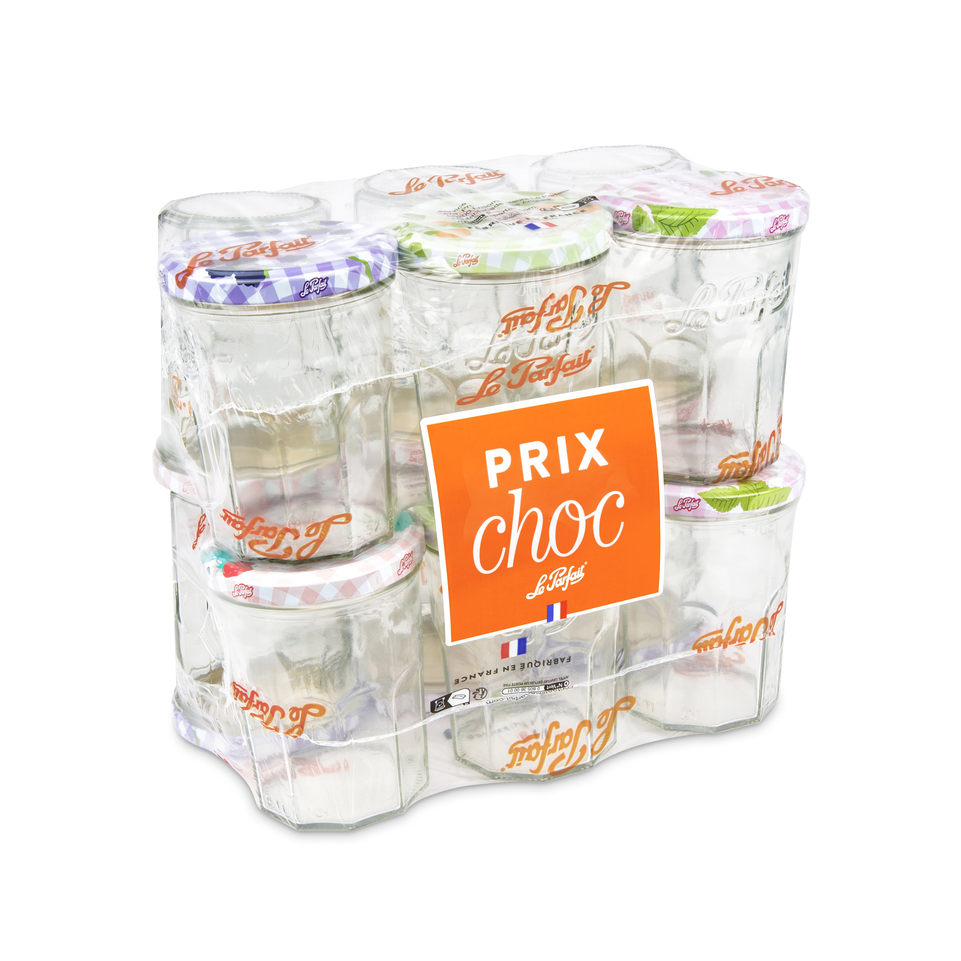 le-parfait-jam-jar-385-ml-verre-lot-de-12-pots-confiture-fabriqu-s-en-france image 1