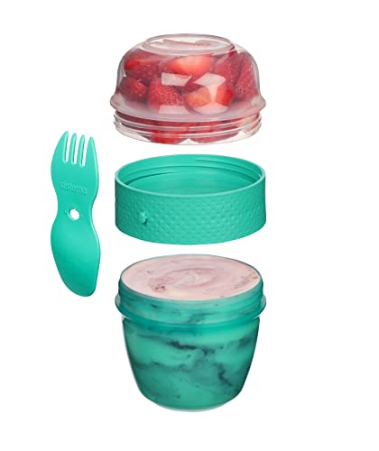 sistema-snack-capsule-to-go-515-ml-bo-te-en-cas-2-compartiments-avec-cuill-re-fo image 7