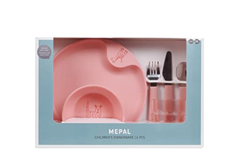 mepal-mio-ensemble-de-vaisselle-enfant-6-pi-ces-deep-pink-couverts-verre-assiett image 8