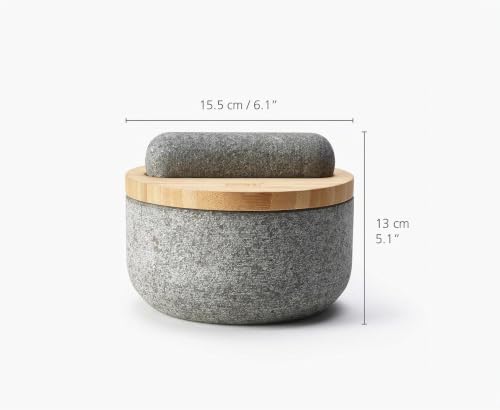 joseph-joseph-dash-pilon-et-mortier-en-granit-naturel-couvercle-en-bambou-multif image 8