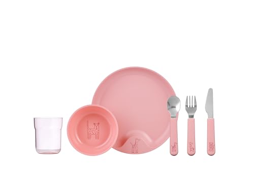 mepal-mio-ensemble-de-vaisselle-enfant-6-pi-ces-deep-pink-couverts-verre-assiett image 7