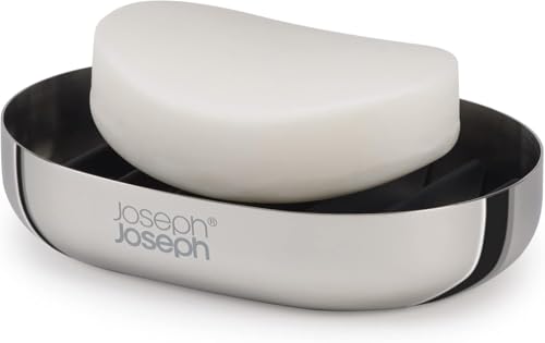 joseph-joseph-easystore-luxe-porte-savon-en-acier-inoxydable-avec-gouttoir-vidan image 8