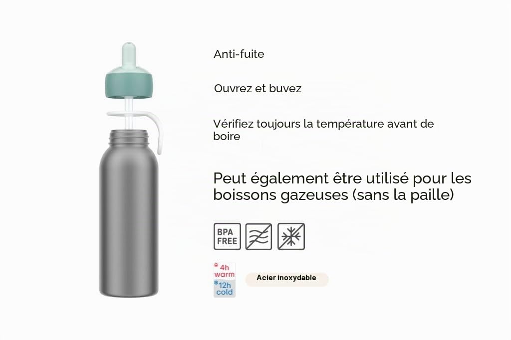 mepal-bouteille-isotherme-enfant-flip-up-campus-350-ml-acier-inoxydable-tanche-4 image 3