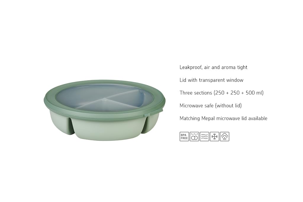 mepal-cirqula-bol-bento-rond-3-compartiments-multi-usage-herm-tique-nordic-white image 3