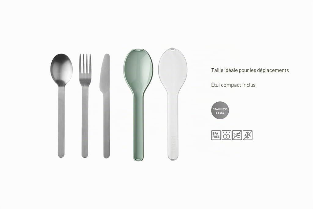 mepal-set-de-couverts-ellipse-3-pi-ces-nordic-green-couteau-fourchette-et-cuill- image 3
