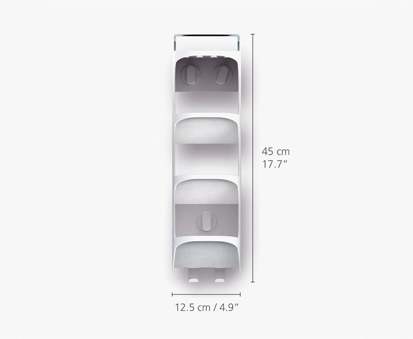 joseph-joseph-capsule-tag-re-de-douche-compacte-quatre-tages-avec-ventouses-rail image 2