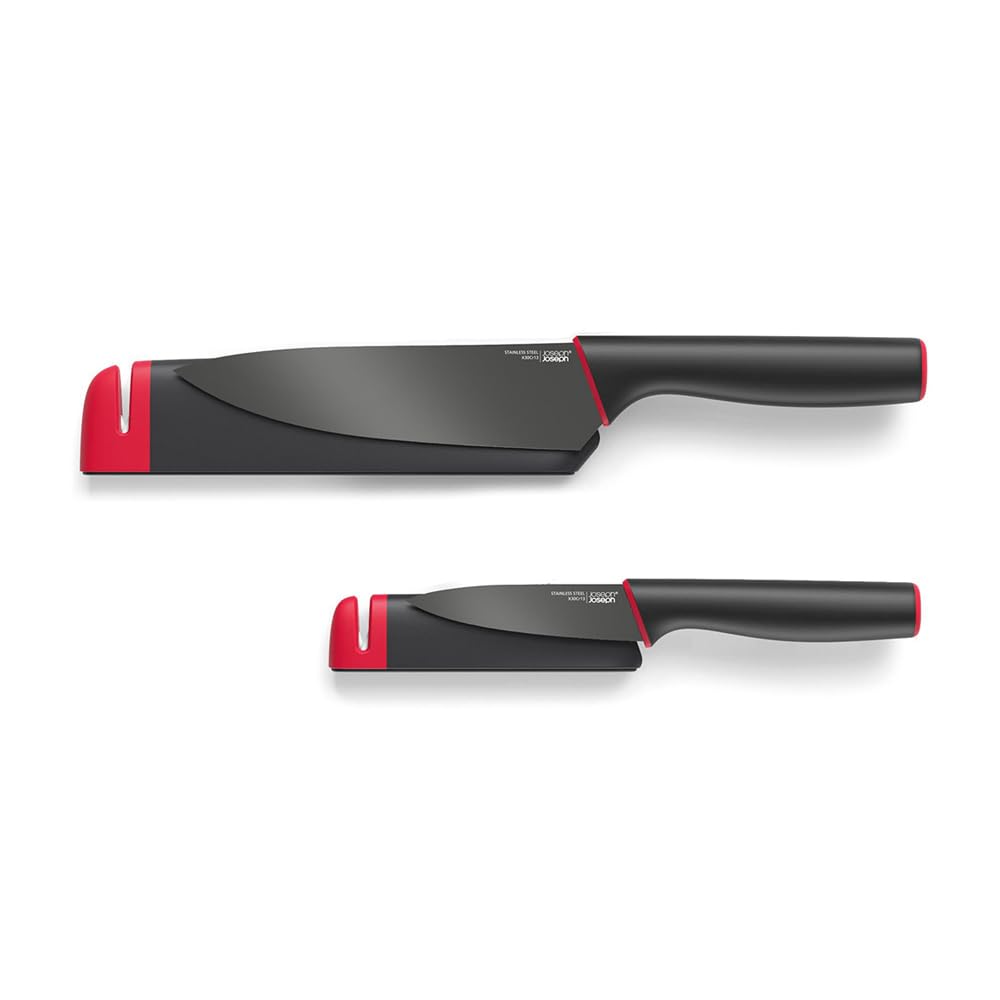 joseph-joseph-slice-sharpen-set-couteaux-office-chef-noir-rouge-aiguiseur-c-rami image 1