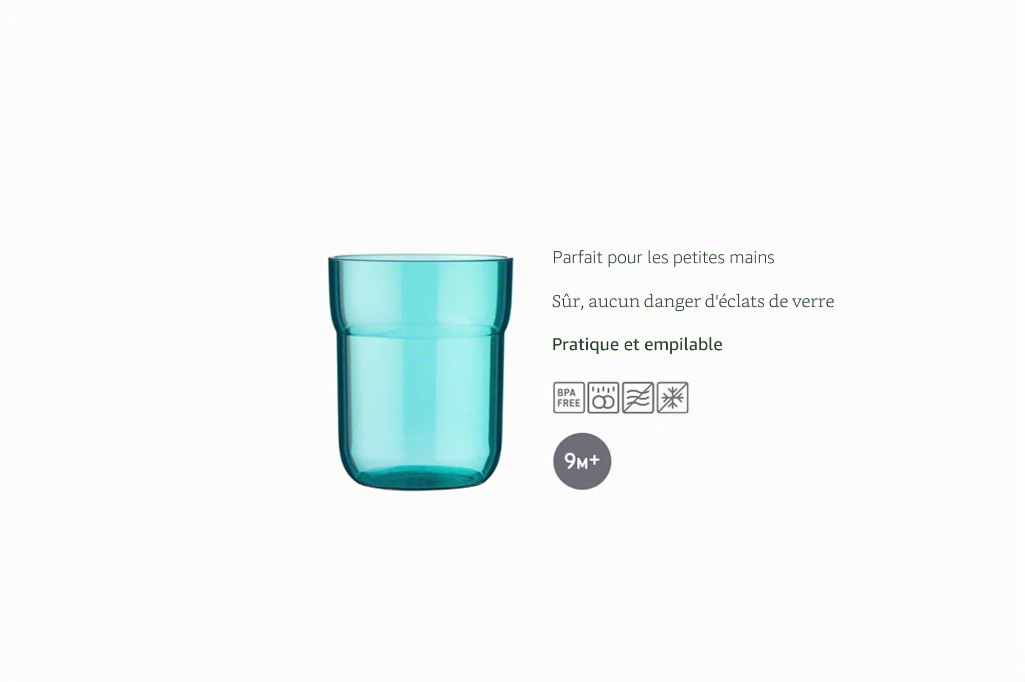 mepal-verre-enfant-mio-250-ml-deep-turquoise-gobelet-incassable-empilable-d-s-9- image 2