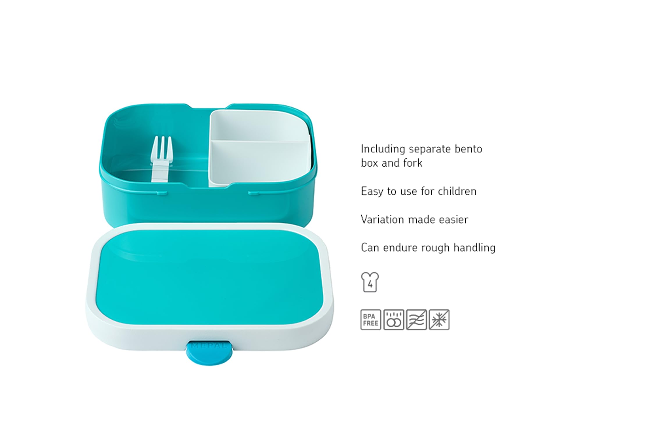 mepal-bo-te-d-jeuner-campus-bento-enfant-750-ml-animal-planet-tiger-compartiment image 3