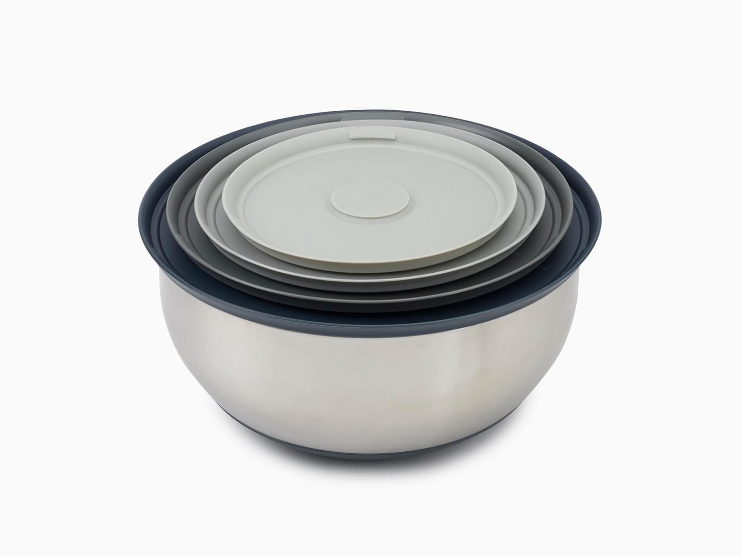 joseph-joseph-prep-store-set-de-4-bols-m-langeur-et-saladier-inox-18-8-avec-couv image 1