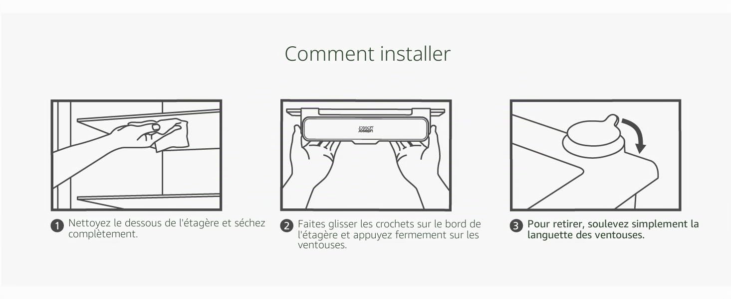 joseph-joseph-fridgestore-organisateur-de-tiroir-suspendre-sous-tag-re-de-r-frig image 8