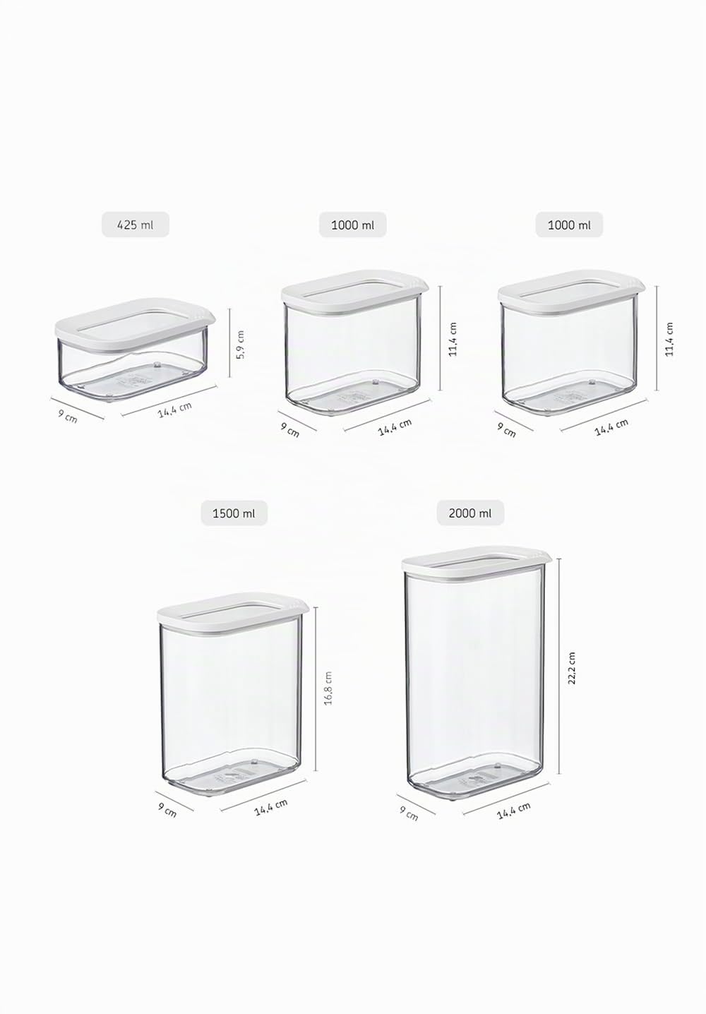 mepal-modula-ensemble-de-5-bo-tes-herm-tiques-alimentaires-empilables-2000-ml-15 image 3