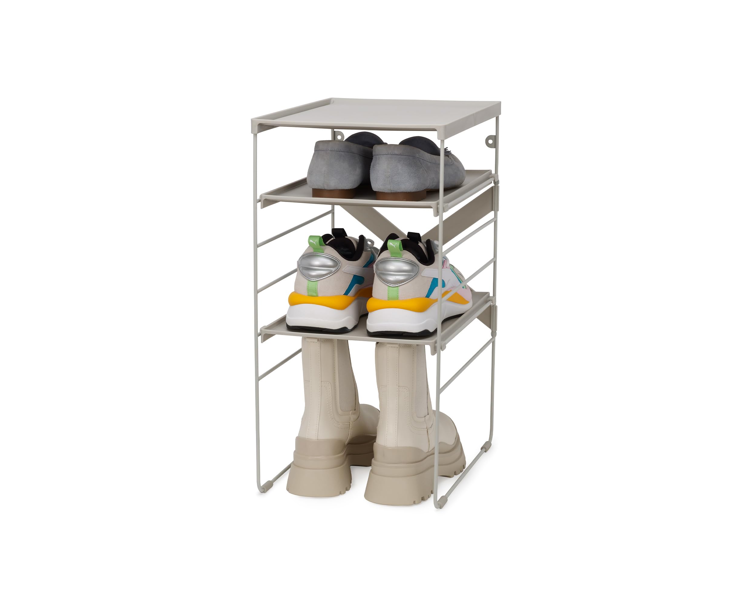 joseph-joseph-level-rangement-chaussures-12-paires-tag-res-empilables-et-r-glabl image 8