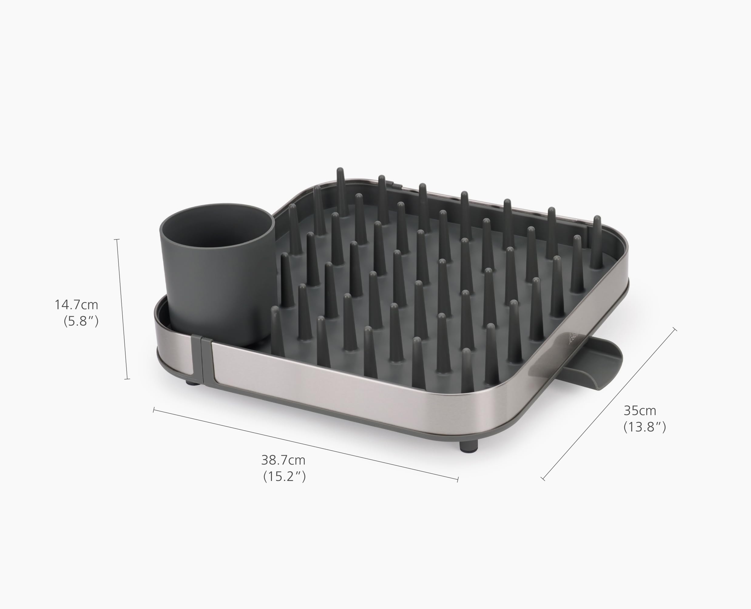 joseph-joseph-duo-gouttoir-vaisselle-extensible-en-acier-inoxydable-avec-porte-c image 3